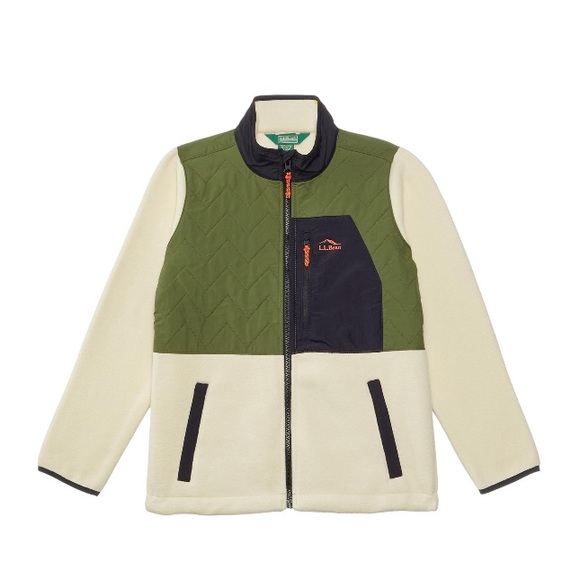 NWT L.L.Bean Mountain Classic Fleece Mixed Media Jacket - Picture 1 of 2